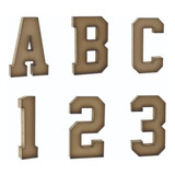 Número 1 Letra Caixa Grande Mdf 60cm De Altura Decoração