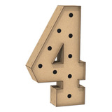 Numero 4 Letra Caixa