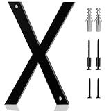 Número De Casa De 12 Cm X Números Foscos Pretos Foscos Números De Casa De Acrílico Inclui Kit De Parafusos De Hardware Montagem Fácil De Descarga Ou Flutuante Para Número De Rua Exterior Endereço