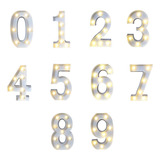 Numero Luminaria Led 3d
