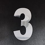 Número Residencial Brilhante 15cm De 0 A 9 Corte à Laser