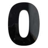 Número Residencial De Acrílico Preto Espelhado 20cm P Casa