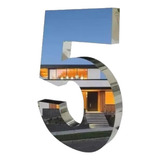Número Residencial Em Aço Inox 30cm Espelhado enviofull 