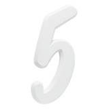 Número Residencial Para Casa 5 Branco 3d 22cm