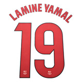 Números Personalização Camisa Barcelona Lamine Yamal Messi