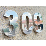 Números Residencial 20 Cm Aço Inox