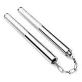Nunchaku Aço Giratório Vira Bastão Tatico 2 Em 1 Karatê 528
