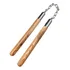 Nunchaku De Madeira Grande Rolamentado Kung Fu Karatê Treino