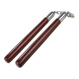 Nunchaku De Madeira Marron Com Rolamento Kung Fu C cx