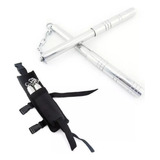 Nunchaku Retrátil Telescópico Portátil De Aço Inoxidável