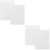 NUOBESTY 4 Pcs Modelo De Gravação Topo De Bolo Pastas De Arquivo De Plástico Fundo Decoração Estêncil De Gravação Placa De Gravação Em Relevo Decorar Cartolina Página De Recados Branco
