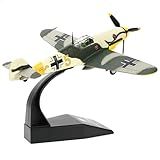 NUOTIE BF 109 Messerschmitt 1 72 Modelo De Caça De Metal Alemão Da Segunda Guerra Mundial Com Acabamento Modelo De Aeronave Fundida Kits Pré Construídos Para Coleção Ou Presente Camuflagem Na Selva