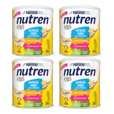 Nutren Kids Suplemento Alimentar Nestlé Baunilha 350g Kit 4