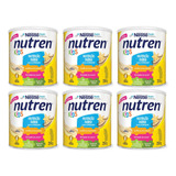 Nutren Kids Suplemento Alimentar Nestlé Baunilha 350g Kit 6