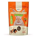 Nutricon Nutrirabbit Para Coelhos 500g Para Todos Os Tipos De Peixe Médio Todas As Fases - Sabor Sem Sabor