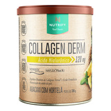 Nutrify Collagen Derm Colágeno Hidrolisado Com Ácido Hialurônico Sem Açúcar Sabor Abacaxi Com Hortelã 330g