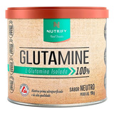 Nutrify Glutamine L glutamina Isolada 100 Suplemento Alimentar Para Suporte Energético Lata 150g