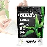 Nuubu Almofadas Para Pés De Limpeza Profunda Para Melhor Sono E Cuidados Com Os Pés Almofadas Orgânicas Japonesas Premium Com Pó De Gengibre 10 Peças 