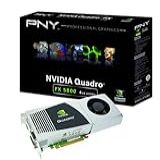 NVIDIA Quadro FX 5800 Por PNY 4GB GDDR3 PCI Express Gen 2 X16 Dual DVI I DL DisplayPort E Stereo OpenGL DirectX CUDA E OpenCL Placa De Vídeo Profissional VCQFX5800 PCIE PB