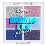 Nyx Paleta De Sombra E Pigmento Diamonds & Ice - 6 Cores