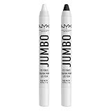 Nyx Professional Makeup Lápis Jumbo Para Os Olhos, Bastão De Sombra Misturável E Lápis Delineador - Leite E Feijão Preto (pacote Com 2)