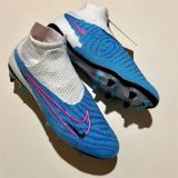 O Novo Alto Nível De Alto Nível SG Futebol Sapatos Azul E Branco Cor Mais Quente Phantom GX Impermeável