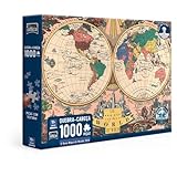 O Novo Mapa Do Mundo  1928   Quebra Cabeça   1000 Peças   Toyster Brinquedos