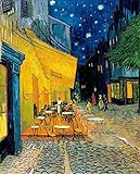 O Terraço Do Café à Noite De Vincent Van Gogh - 50x62 - Tela Canvas Para Quadro