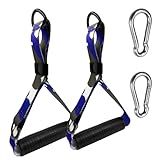 Oak Sports Alças De Exercício Resistentes Para Cabos Acessórios De Máquina Conjunto De 2 Alça De Faixa De Resistência Atualizada Equipamento De Reposição De Fitness Para Pilates Ioga Treinador De Força Alarga A Azul Camuflado 