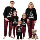 OAKFashion Pijamas De Natal Para A Família Pijamas De Natal Para A Família Conjuntos Combinando Pijamas De Natal Estilo 544 12 Meses