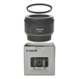 Objetiva Canon 50mm 1 8 Ef Stm Filtro De Proteção