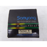 Objetiva Samyang Twotouch Macro 35 70mm F3 5 4 5 52mm Pentax