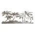 Obra De Arte De Parede De Metal Palm Trees Beach Ornamento M