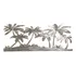 Obra De Arte De Parede De Metal Palm Trees Beach Ornamento M