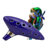 Ocarina Of Time 12 Furos   Zelda Completa Bolsa E Suporte