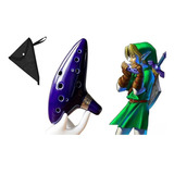 Ocarina Zelda Cerâmica Completa Bolsa Suporte