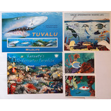 Oceanos Fauna Marinha 5 Blocos Mint Tuvalu Vanuatu Eritreia