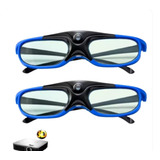 Oculos 3d Dlp Link Ativo Projetor 144hz Optoma Acer 2 Pç