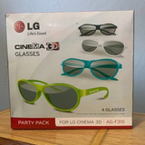 Oculos 3d Kit 4 Óculos Original LG Ag f315 Cinema 3d