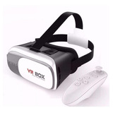 Óculos 3d Vr Box 2 0 De Realidade Virtual Controle
