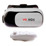 Óculos 3d Vr Box Realidade Virtual 2 0 Cardboard Controle