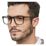 Óculos Armação De Grau Quadrada Grande Retrô Vintage Geek