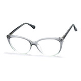 Óculos Armação Feminino Gatinho Com Lentes Sem Grau Aa 6611