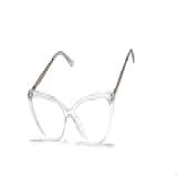 Óculos Armação Feminino Gatinho Com Lentes Sem Grau Jc 2115  Transparente 