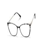 Óculos Armação Feminino Redondo Com Lentes Sem Grau Aa 6814 Cor  Cinza Oncinha