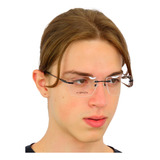 Óculos Armação Grau Masculino Titanium Quadrado