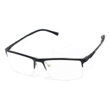 Óculos Armação Masculino Alumínio Nylon Lentes Sem Grau Z 73