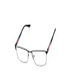 Óculos Armação Masculino Metal Com Lentes Sem Grau Zf 2 Preto 1 