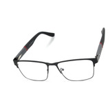 Óculos Armação Masculino Metal Com Lentes Sem Grau Zf 2