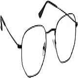 Óculos Armação Metal Hexagonal Feminino Masculino Com Lentes Sem Grau